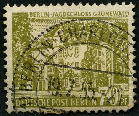 Berlim Ocidental - 1953 - Edificios de Berlim II - Jagdschloss Grunewald - 70Pf