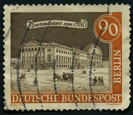 Berlim Ocidental - 1962 - Berlim Antiga - Opera 1780 - 90Pf