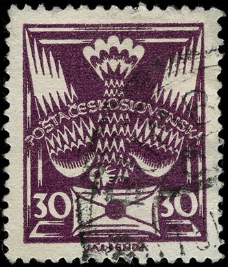 Checoslovaquia - 1920 - Pomba - 30h