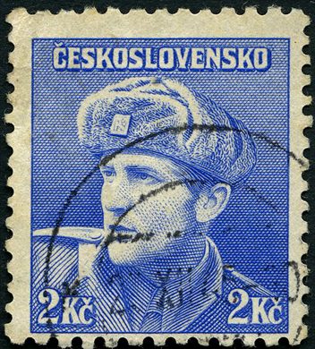 Checoslovaquia - 1945 - Soldados Aliados Chapeu Pele - 2Kc