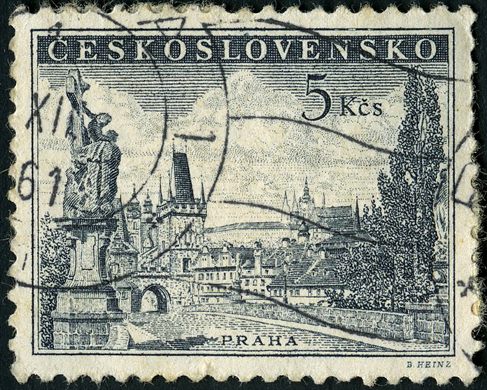 Checoslovaquia - 1953 - Praga Ponte Carlos - 5Kcs