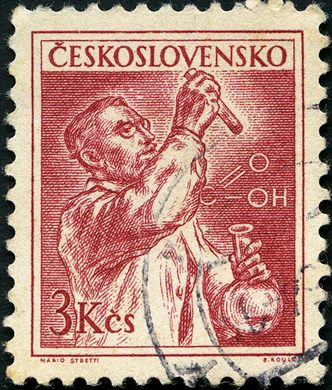 Checoslovaquia - 1954 - Profissoes Quimico - 3Kcs