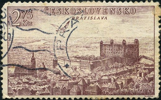 Checoslovaquia - 1955 - Vistas e Cidades - Bratislava - 2.75Kcs