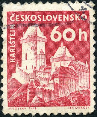 Checoslovaquia - 1960 - Castelos Karlstejn - 60h