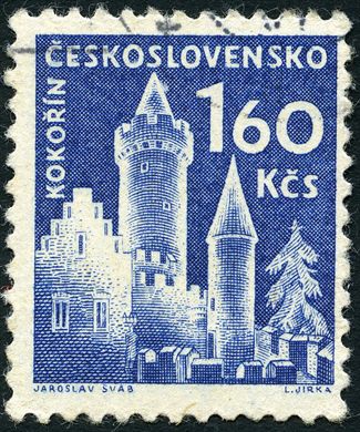 Checoslovaquia - 1960 - Castelos Kokorin - 1.60Kcs