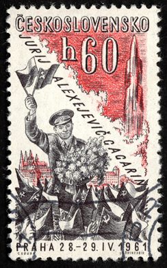 Checoslovaquia - 1961 - Visita Gagarin a Praga - 60h