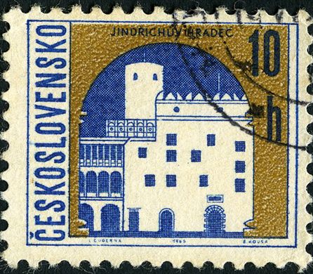 Checoslovaquia - 1965 - Castelos e Cidades - Jindrichuv Hradec - 10h