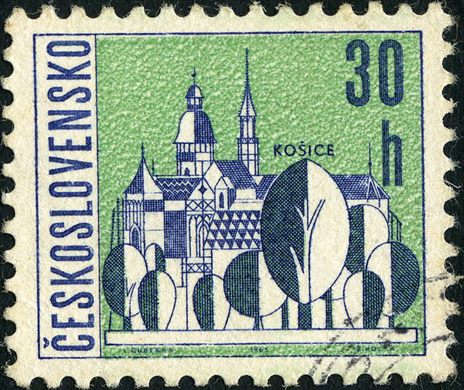 Checoslovaquia - 1965 - Castelos e Cidades - Kosice - 30h