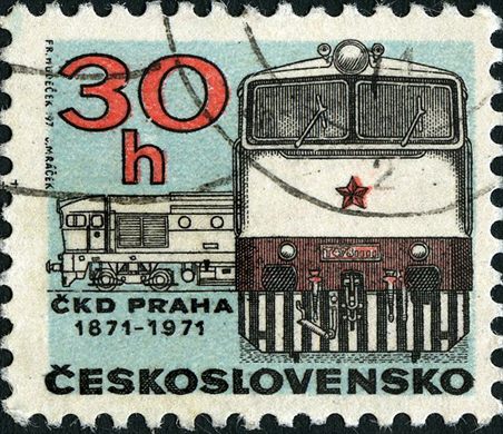 Checoslovaquia - 1971 - Centenario da CKD Praha - 30h