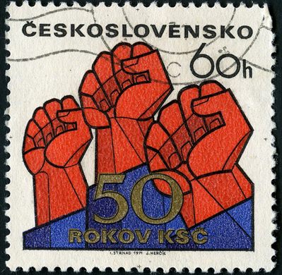 Checoslovaquia - 1971 - 50 Anos do Partido Comunista Checoslovaco - 60h