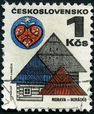 Checoslovaquia - 1971 - Edificios Regionais Morava Horacko - 1Kcs