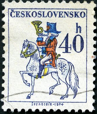 Checoslovaquia - 1974 - Postilhao a Cavalo - 40h