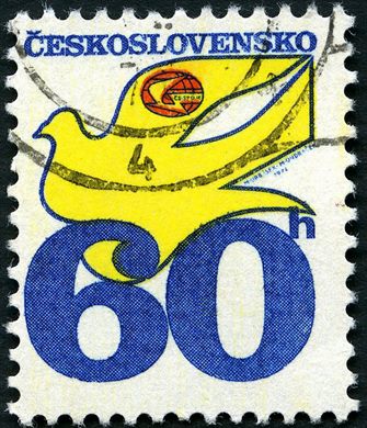 Checoslovaquia - 1974 - Comunicacoes Postais Pomba - 60h