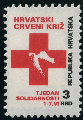 Croacia - 1992 - Cruz Vermelha - Semana da Solidariedade - 3HRD