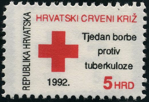 Croacia - 1992 - Cruz Vermelha - Semana Luta Tuberculose - 5HRD