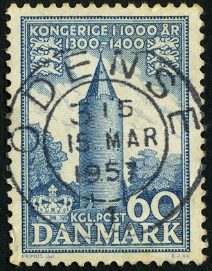 Dinamarca - 1954 - Reino 1000 Anos 1300 1400 - 60Ore