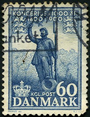 Dinamarca - 1955 - Reino Milenar 1800-1900 - Kongerige i 1000 ar - Estatua - 60Ore
