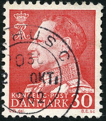 Dinamarca - 1961 - Rei Frederico IX - 30Ore