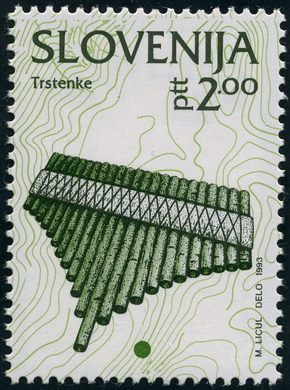Eslovenia - 1993 - Patrimonio Cultural - Trstenke Flauta Pan - 2T