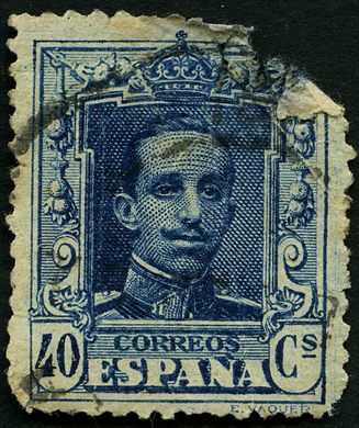 Espanha - 1922 - Alfonso XIII Tipo Vaquer - 40C