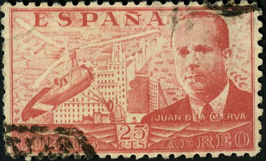 Espanha - 1939 - Juan de la Cierva - 25Cts