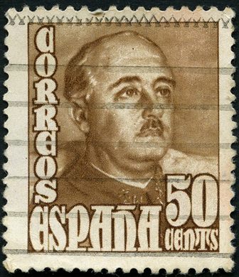 Espanha - 1948 - General Franco - 50Cts