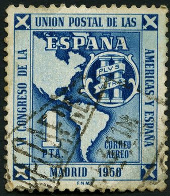 Espanha - 1951 - VI Congresso UPAE - Correio Aereo - 1Pta