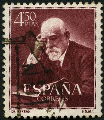 Espanha - 1952 - Doctores Cajal Ferran - Dr Ferran - 4.50Ptas