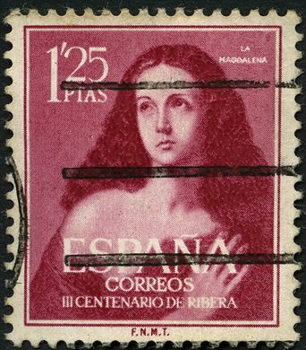 Espanha - 1954 - III Centenario Ribera La Magdalena - 1.25Pta