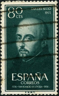 Espanha - 1955 - Dia del Sello San Ignacio de Loyola - 80Cts