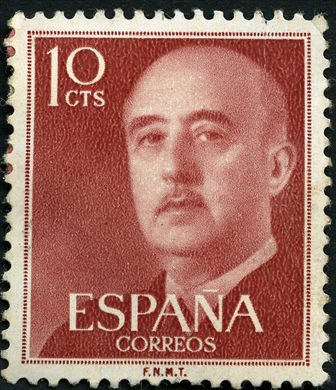 Espanha - 1955 - Basica Franco - 10Cts