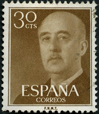 Espanha - 1955 - Basica Franco - 30Cts