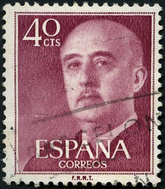 Espanha - 1955 - Basica Franco - 40Cts