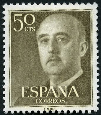 Espanha - 1955 - Basica Franco - 50Cts