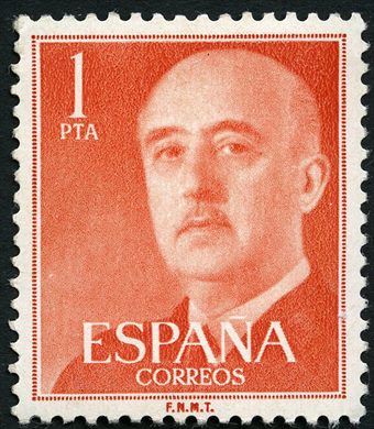 Espanha - 1955 - Basica Franco - 1Pta