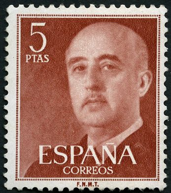 Espanha - 1955 - Basica Franco - 5Ptas
