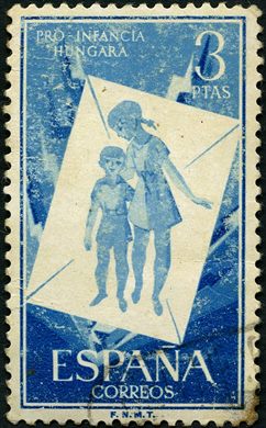 Espanha - 1956 - Pro Infancia Hungara - 3Ptas