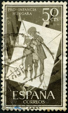 Espanha - 1956 - Pro Infancia Hungara - 50Cts