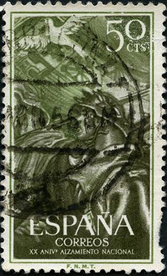 Espanha - 1956 - XX Aniversario Alzamiento Nacional - 50Cts