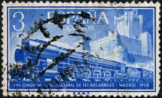 Espanha - 1958 - XVII Congresso Internacional Caminhos de Ferro - 3Ptas