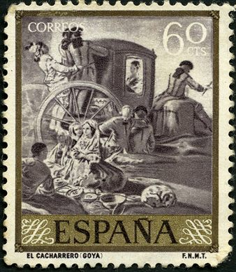 Espanha - 1958 - Pintura Goya El Cacharrero - 60C