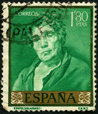 Espanha - 1959 - Pintor Velazquez Esopo - 1Ptas80