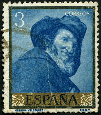 Espanha - 1959 - Pintor Velazquez Menipo - 3Ptas