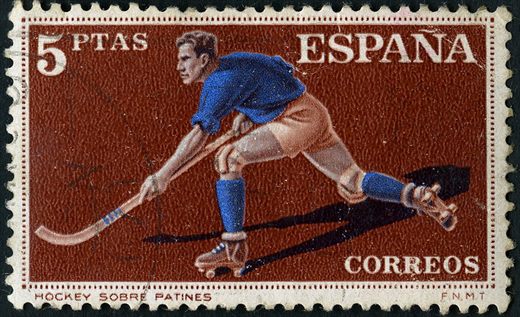 Espanha - 1960 - Roma 1960 Hockey Patines - 5Ptas