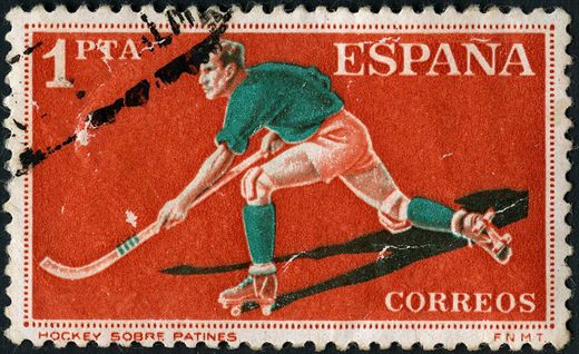 Espanha - 1960 - Roma 1960 Hockey Patines - 1Pta