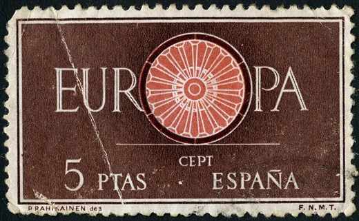 Espanha - 1960 - Europa CEPT Roda - 5Ptas