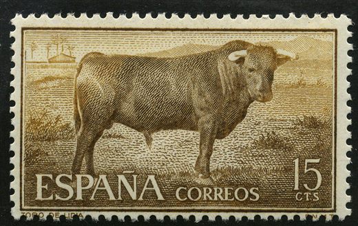 Espanha - 1960 - Fiesta Nacional Tauromaquia Toro de Lidia - 0.15Ptas