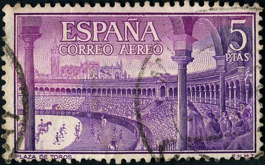 Espanha - 1960 - Tauromaquia - Plaza de Toros - 5Ptas