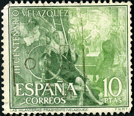 Espanha - 1960 - III Centenario Velazquez - Las Hilanderas - 10Ptas