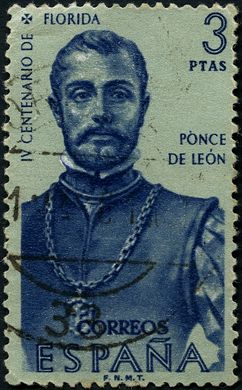 Espanha - 1960 - IV Centenario Florida Ponce de Leon - 3Pta